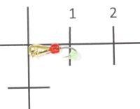 Мормышка Капля полуграненая с ушком d3 002 золото Nautilus