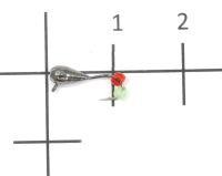 Мормышка Капля полуграненая с ушком d3 004 черный никель Nautilus