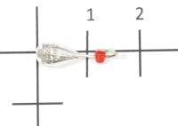 Мормышка Капля полуграненая с ушком d5 001 серебро Nautilus