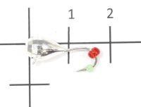 Мормышка Капля полуграненая с ушком d6 001 серебро Nautilus