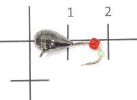 Мормышка Капля полуграненая с ушком d6 004 черный никель Nautilus