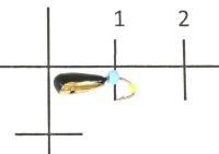 Мормышка Капля с длинной коронкой d3 золото ИП Солдатов А.В.