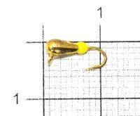 Мормышка Капля с наплывом с ушком d2.5 261-015 золото, желтый наплыв Nautilus