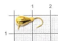 Мормышка Капля с фосфорным наплывом и ушком d5 431-030 золото Nautilus