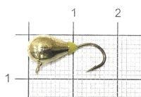 Мормышка Капля с фосфорным наплывом и ушком d6 430-029 серебро Nautilus