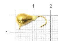 Мормышка Капля с фосфорным наплывом и ушком d6 431-030 золото Nautilus