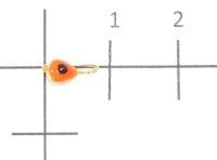 Мормышка Клопик с эпоксидным глазком d3 295-519 золото, оранжевый Nautilus