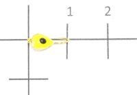 Мормышка Клопик с эпоксидным глазком d4 299-523 золото, желтый Nautilus