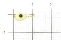 Мормышка Клопик с эпоксидным глазком d4 498-524 золото, флуо Nautilus