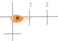 Мормышка Клопик с эпоксидным глазком d5 292-512 серебро, оранжевый Nautilus