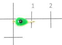 Мормышка Клопик с эпоксидным глазком d5 297-522 золото, зеленый Nautilus