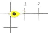 Мормышка Клопик с эпоксидным глазком d5 298-516 серебро, желтый Nautilus