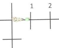 Мормышка Муравей с фаской с отверстием d3 001 серебро Nautilus