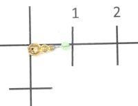 Мормышка Муравей с фаской с отверстием d3 002 золото Nautilus