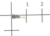 Мормышка Муравей с фаской с отверстием d3 004 черный никель Nautilus