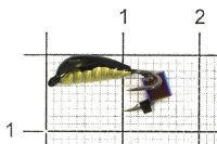 Мормышка Овсинка-коза №4 кубик хамелеон, латунь Санхар