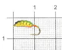 Мормышка Опарыш окрашенный с ушком d2.5 022-134 Nautilus