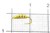 Мормышка Опарыш с ушком d2 002 золото Nautilus