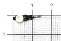 Мормышка Полумуравей с коронкой d4 502 белый Nautilus