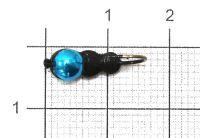 Мормышка Полумуравей с коронкой d5 505-603 синий Nautilus