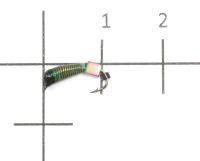 Мормышка Ручейник №2 d1.5 кубик хамелеон, зеленый Санхар