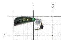 Мормышка Ручейник №7 d2.5 серебряный кубик, зеленый Санхар