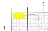 Мормышка светящаяся Shape Овсинка №12 лимон