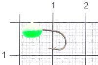 Мормышка светящаяся Shape Чечевичка №10 зеленый