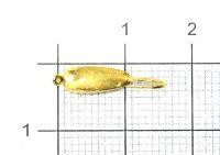 Мормышка Слезинка с ушком d3.5 002 золото Nautilus