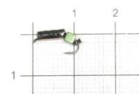Мормышка Столбик №1 d1.5 зеленый кубик, медь Санхар