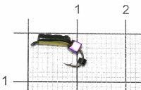 Мормышка Столбик №1 d1.5 кубик хамелеон, латунь Санхар