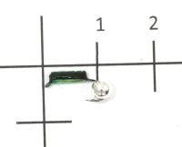 Мормышка Столбик №1 d1.5 серебряный шар, зеленый Санхар