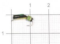 Мормышка Столбик №3 d2 зеленый кубик, латунь Санхар