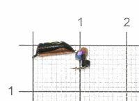 Мормышка Столбик №3 d2 кристалл хамелеон, медь Санхар