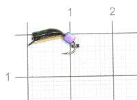 Мормышка Столбик №3 d2 кубик хамелеон, латунь Санхар