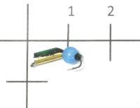 Мормышка Столбик №5 d2 кошачий глаз голубой, латунь Санхар