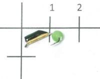 Мормышка Столбик №5 d2 кошачий глаз зеленый, латунь Санхар