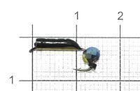 Мормышка Столбик №5 d2 кристалл хамелеон, латунь Санхар