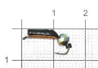 Мормышка Столбик №5 d2 кристалл хамелеон, медь Санхар