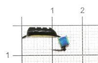 Мормышка Столбик №7 d2.5 кубик хамелеон, латунь Санхар