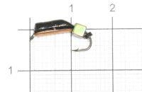 Мормышка Столбик №7 d2.5 кубик хамелеон, медь Санхар