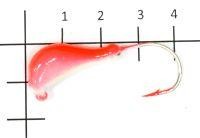 Мормышка судаковая Банан Светлячок кр. Gamakatsu 11гр красный Fish Gold