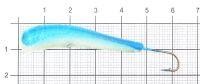 Мормышка судаковая Клык 1 Светлячок 22гр флюо синий Fish Gold