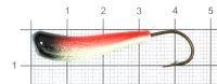 Мормышка судаковая Клык 2 Светлячок 10гр красно-черный Fish Gold