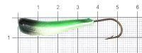 Мормышка судаковая Клык 2 Светлячок 13гр зелено-черный Fish Gold