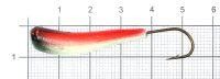 Мормышка судаковая Клык 2 Светлячок 13гр красно-черный Fish Gold