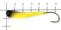Мормышка судаковая Клык 2 Светлячок 22гр желто-черный Fish Gold