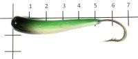 Мормышка судаковая Клык 2 Светлячок 25гр зелено-черный Fish Gold