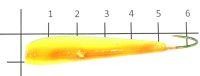 Мормышка судаковая Лодочка Светлячок 16гр 13 желто-красный Fish Gold