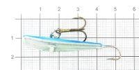 Мормышка судаковая Лодочка Светлячок с тройником 12гр флюо синий Fish Gold